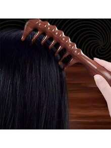 加厚宽齿按摩梳 女士长发卷发按摩梳 粗齿宽齿梳 - 彩色 - 查看 6