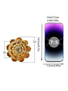 1/2pcs Exquisite Lotus Design Incense Holder With Ash Tray - Elegant Home And Office Aromatherapy Accessory To Create A Peaceful Atmosphere - Perfect For Meditation And Relaxation (Random Details) - Multicolor - View 4
