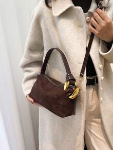 优雅、百搭、精致、时尚的斜挎包。2026新款——百搭时尚女包。 - 咖啡 - 查看 4