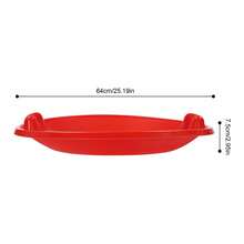SENDERPICK 1PCS Downhill Snow Scooter Snow Sled Round Snow Sled - Red - View 10