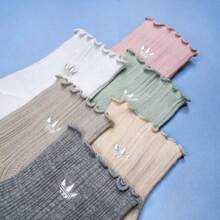 Adidas Ruffle Quarter Socks 3-Pack Heather/White/Linen JL0830 - 灰色中筒襪 - 查看 3