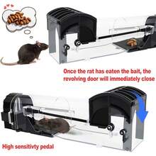 Trampas Para Ratas Ratones Efectivas Automática 2pcs - transparente - Ver 7