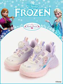 Disney 1 Pair Kids' Sports Shoes, Including Princess Sports Shoes, Anna Princess Sports Shoes And Arendelle Princess Sports Shoes, Suitable For Daily, Holiday Sports And Outdoor Wear. Comfortable, Non-Slip, Durable And Breathable Soles - Mauve Purple - View 1