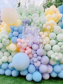 Pastel Balloon Garland Arch Kit 18 12 10 5 Inch Different Sizes Macaron Assorted Colors Balloon Latex Colorful Balloons For Shower Birthday Gender Reveal Wedding Anniversary Graduation Bachelorette Princess Party Easter Rainbow Party Decorations - Multicolor - View 6