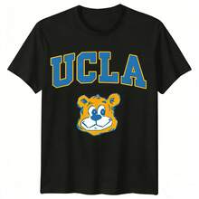 NCAA UCLAs Bruins Vintage Bear Mascot Graphic T-Shirt. NCAA T-Shirt, CollegeBasketball Tee - màu đen - Xem 1