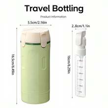 4-In-1 Travel Dispenser, Bathroom Dispenser, Portable Cosmetic And Shampoo Storage Bottle, 4-Pack Of 30ml Travel-Size Toiletries Bottles, Leak-Proof Travel Container , Suitable For Lotion, Conditioner, And Perfume Spray. - Trắng - Xem 9