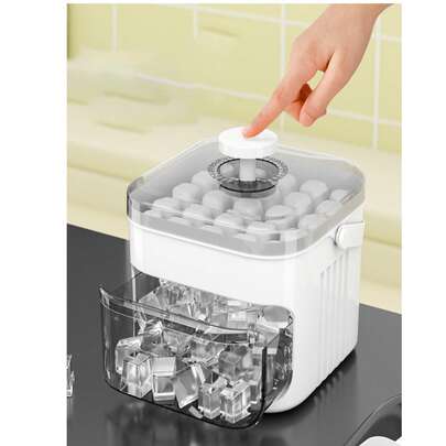 Khay làm đá viên bằng silicon, khuôn làm đá viên dung tích lớn, khuôn làm đá viên dùng cho tủ lạnh.