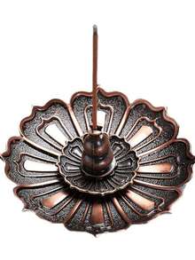 1/2pcs Exquisite Lotus Design Incense Holder With Ash Tray - Elegant Home And Office Aromatherapy Accessory To Create A Peaceful Atmosphere - Perfect For Meditation And Relaxation (Random Details) - Multicolor - View 10