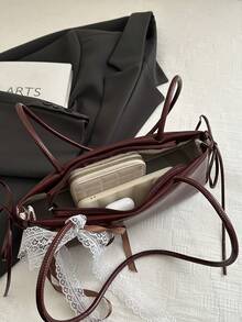 2026新款女士包包，甜美优雅，容量大，多功能实用，时尚复古设计 - 紅色 - 查看 12