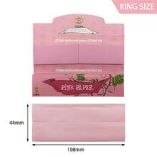 OHIS - 110mm 768张/24册/每卷32张卷烟纸 + 32个滤嘴 - 粉色系列，108*44mm卷烟纸 - 粉色系列，天然阿拉伯树胶卷烟纸 - 经典超薄烟纸，14克/平方米厚度，慢燃，烟灰结构稳定，易于卷制，无异味，适合情侣、圣诞节、万圣节、生日、派对礼品 - 彩色 - 查看 4