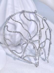 1pc Elegant Handmade Crystal Tassel Headband, Suitable For Weddings, Parties, Photography, Celebrations, And Daily Wear - Multicolor - View 7