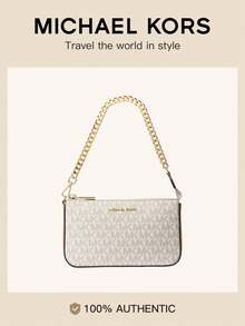 Michael Kors Women's Shoulder Bag Handbag, Suitable For Daily Commute, Travel, Shopping, Casual Outing - Champagne - View 1