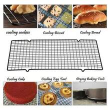 1pc Rectangular Baking Cake Cooling Rack, Non-Stick Mesh Grid, Bread Baking Cooling Rack, Rectangular Perforated Grid Cooling Rack, Non-Stick Baking Cooling Rack - Multicolor - View 2