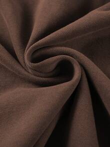 女士无肩带抹胸上衣，新款夏季纯色休闲百搭露背修身短款上衣，时尚日常穿着 - 棕色 - 查看 4