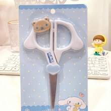 Sanrio 1/件 Hello Kitty Kuromi Cinnamon Roll 手持剪刀，可愛切割文具，學校辦公用品禮品，附塑膠蝴蝶結手柄與心形刀片，適用於紙板切割，婚禮、情人節、生日禮物、旅行配件、節日派對 - 卡通 - 查看 15