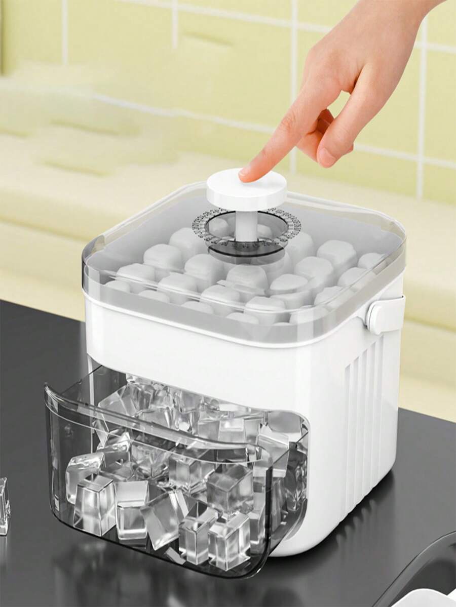 Molde de cubitos de hielo de silicona, molde para hacer bolas de hielo de gran capacidad, molde de cubitos de hielo para refrigerador