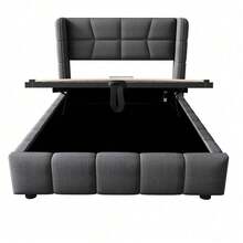 Bed Bases & Foundations - Gray + Fabric + 90cm*200cm - View 6