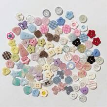 20pcs Assorted Colorful Buttons Set, Suitable For DIY Clothing, Sweaters And Crafts Decoration (Random Styles) - 20pcs (random Style) - View 1