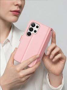 Ốp lưng điện thoại Android bằng da PU, tương thích với Galaxy S25 Ultra, có dây đeo cổ tay và ngăn đựng thẻ, tương thích với Galaxy A56/A55, ốp lưng dạng gập, tương thích với Galaxy S25 Ultra, ốp lưng chống sốc có chân đế, tương thích với Redmi 15C, ốp lưng đựng thẻ tín dụng, tương thích với Galaxy A16/A15/A14, ốp lưng màu hồng có chân đế, tương thích với Honor 400/400 Lite/400 Pro, ốp lưng dạng gập bảo vệ, phụ kiện ốp lưng tương thích với Infinix Hot 60 Pro (phiên bản quốc tế, không phải phiên bản nội địa). - Hồng - Xem 8