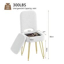 FXLTSBL Vanity Stools - White - View 2
