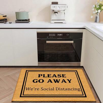 1 قطعة سجادة مطبوعة بتصميم مضحك، حصيرة صوفية اصطناعية - عالية الامتصاص، سهلة التنظيف، مناسبة لديكور المنزل، المزرعة، المدخل، الداخلي، الغرفة، المطبخ، غرفة الطعام، المكتب الصغير/المنزلي، البالوعة، غرفة الغسيل، حصيرة الباب، حصيرة المطبخ، حصيرة مانعة للانزلاق