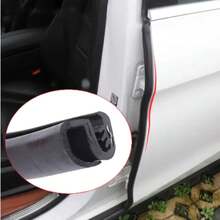 Tira de sellado de borde de puerta de coche, 2 uds., Pilar B, burlete de goma para coche, tiras de sellado de aislamiento acústico, Protector antiarañazos VQTZ - 2 piezas x 0.8 metros - Ver 2