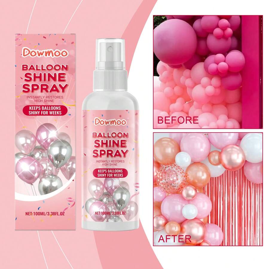 Balloon Glitter Spray Lights Up Party Atmosphere Decoration Easy To Apply Gloss Latex Balloon Spray