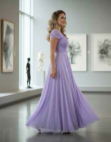 Grife Velasco Women Party Dresses - Lilac Purple - View 6