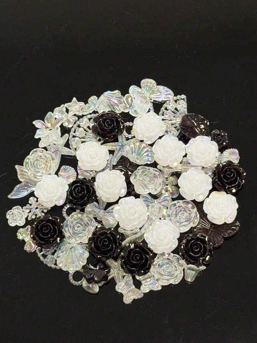 Dây đeo trang sức thủ công tự làm, đính hạt, phụ kiện hai màu mờ phong cách Baroque, đồ thủ công. - Nhiều màu - Xem 1