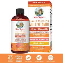 Liquid Multivitamin + Hair Growth - Clinically Testedfor Thicker Hair In Women - Improve Facial Wrinkles - Vegan - 15.22 Fl Oz - 1瓶 - 查看 1