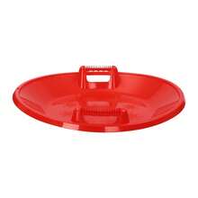 SENDERPICK 1PCS Downhill Snow Scooter Snow Sled Round Snow Sled - Red - View 11