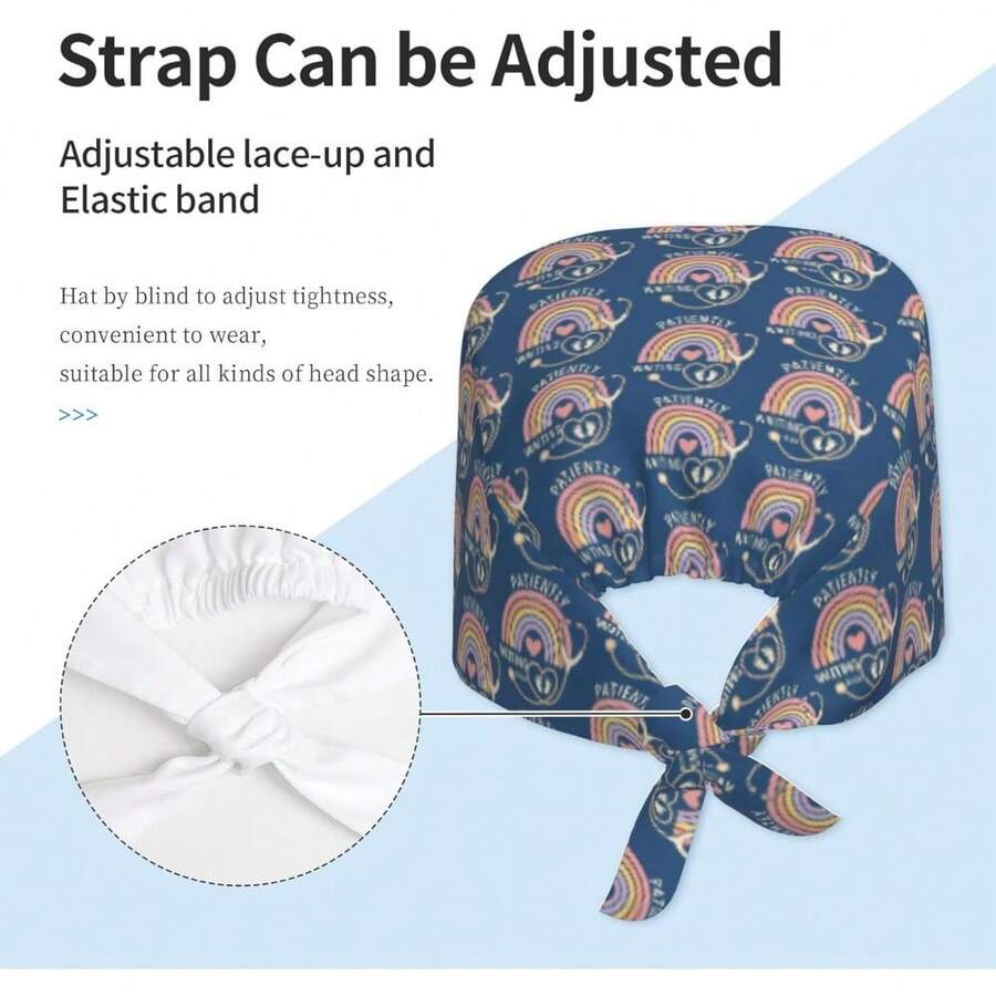 St. Day Shamrock Working Cap With Sweatband, Irish Green Clover Print Scrub Caps For Women Men, Suitable For Work, Fashionable Wear, And Hair Protection.The Perfect Gift Choice For Valentine's Day, Birthdays, Anniversaries, Or For Your Boyfriend, Girlfriend, Family, Or Best Friend. - Đang chờ 10cm - Xem 1