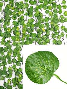 1/6/12/24pcs 6.9ft Artificial Evergreen Ivy Vine Fake Leaves Green Plant Vines Home Garden Decor, Poisonous Evergreen Ivy, Rose Style Decor For Party, Holiday, Bedroom, Mother's Day, Spring, Valentine's Day - D - View 4