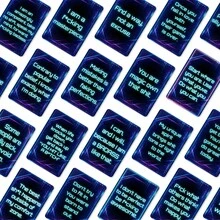 54件套励志卡片套装 - 赛博朋克风格“寻找方法，而非借口”语录，可用于墙面装饰、日记和激励积极进取的人士，包含肯定卡片。 - 彩色 - 查看 2