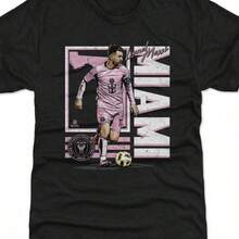 Lionel Inter CF Pink Graphic Tee, Soccer Fan Shir - 黑色 - 查看 1