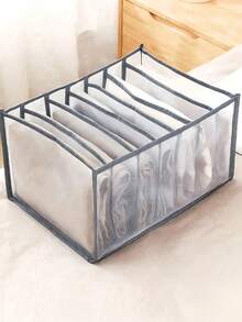 Large Wardrobe Divider Storage Box, 7 Compartments, Washable Drawer-Style Closet Organizer Bag For Shirts, Jeans, Suitable For Clothing Storage, Drawer Organization, Wardrobe Management, Multi-Compartment Storage Box, Storage Box, Shirt Storage, Sock Storage Box, Home Use - Multicolor - View 7
