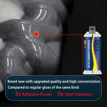 High Strength Metal Repair Glue Strong Cold Welding Glue Magic Plastic Repair Casting Adhesive Heat Resistance AB Glue Sealant - A - View 5