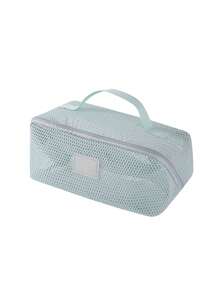 Large Capacity Cute Mesh Women/Girls Travel Cosmetic Bag, Simple And Convenient Travel Essential - Multicolor - View 6
