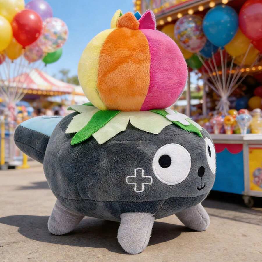 Dandy's World Plush Holiday Stuffed Figure Pillow - Christmas, Halloween, Easter Gift For Video Game Fans, Room Decor With Bonus Sticker Set | Soft Plush Toy, Stuffed Animal, Cuddly Collectible - 米色 - 查看 1