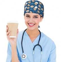 St. Day Shamrock Working Cap With Sweatband, Irish Green Clover Print Scrub Caps For Women Men, Suitable For Work, Fashionable Wear, And Hair Protection.The Perfect Gift Choice For Valentine's Day, Birthdays, Anniversaries, Or For Your Boyfriend, Girlfriend, Family, Or Best Friend. - 瞌睡樹懶 - 查看 6