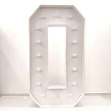 4 pi/120 cm Ensemble de chiffres en bois blanc 0-9 avec des lumières jaune chaud, grande décoration illuminée pour les fêtes, anniversaires, remises de diplômes, intérieur/extérieur - Blanc - Voir 21