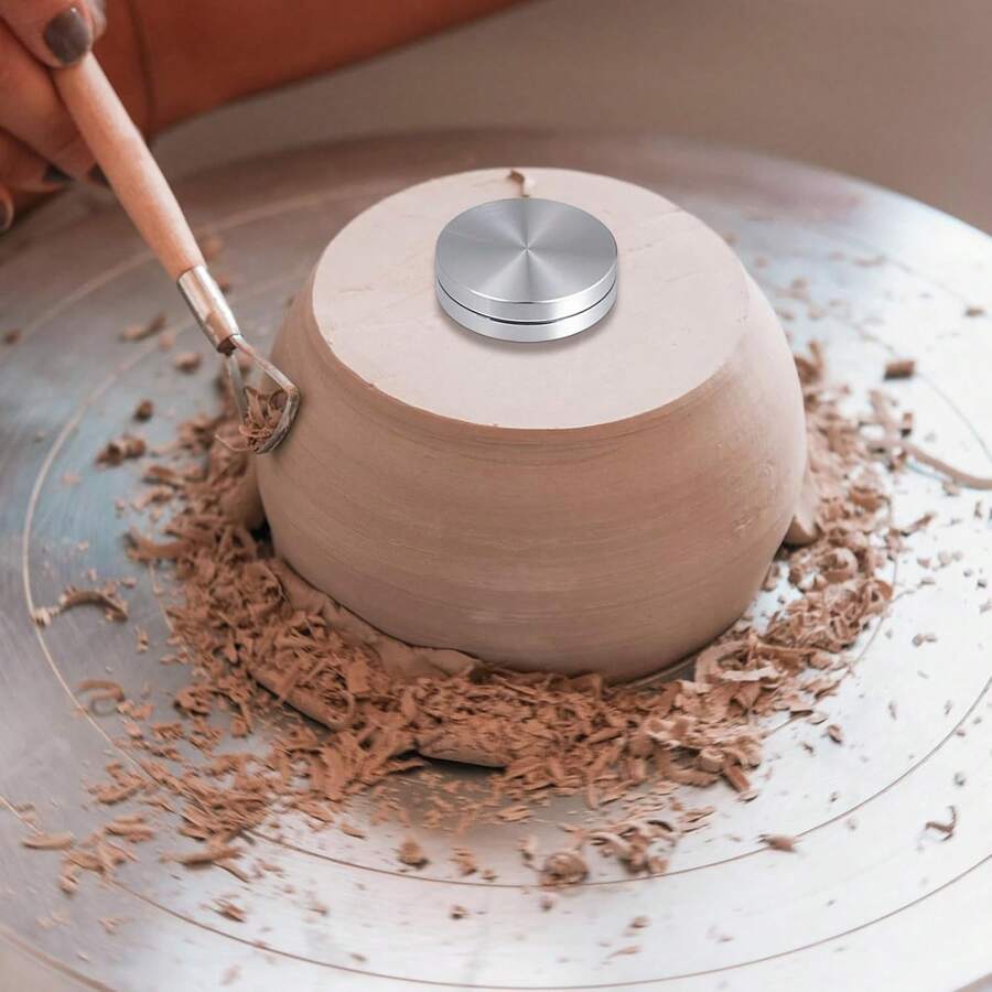 Ceramic Clay Polishing And Trimming Tools, Ceramic Trimming Rotary Tool, Pottery Rotary Tool, Small Ceramic Tools Suitable For Potters And Clay Artists - Silver - View 1