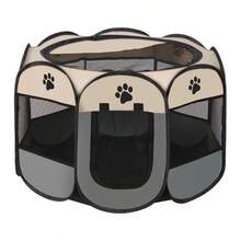 Portable Pet Playpen, Foldable Pet Exercise Fence Tent, Dog Puppy Cat Rabbit Indoor Outdoor Camping Game House - Multicolor - View 18