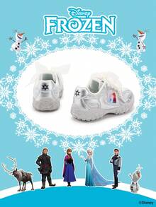 Disney 1 đôi giày thể thao trẻ em chính hãng, bao gồm giày thể thao Công chúa, Công chúa Anna và Công chúa Arendelle, phù hợp cho sinh hoạt hàng ngày, các hoạt động thể thao ngày lễ và ngoài trời. Đế giày thoải mái, chống trơn trượt, bền và thoáng khí. - Bạc - Xem 3