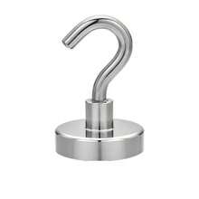 5/10pcs Heavy Duty Magnetic Hooks, Black 12kg Capacity Hooks, Suitable For Boat, Kitchen Wall, Hardware Magnetic Hooks For Small Tools & Items - Magnetic Hooks - View 10