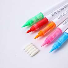 Bộ bút dạ LANGUO 288 màu, bút vẽ acrylic đầu mềm, thích hợp cho nhiều bề mặt, tô màu đều, món quà sinh nhật và Giáng sinh lý tưởng. - 288 - Xem 6