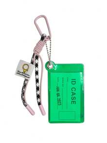 1 pièce Porte-carte PVC transparent de couleur bonbon Y2K - Étui transparent pour pass de bus/repas/accès avec charm de suspension holographique, accessoire de sac en gelée, retour à l'école et streetwear 2025 pour femmes, petit portefeuille, porte-monnaie, porte-cartes, portefeuille mignon, portefeuille vintage - Multicolore - Voir 18