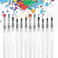 Set de 12 piezas de pinceles acuarelables, súper fáciles de usar y rellenar, bolígrafos de pintura de acuarela, bolígrafos de color solubles en agua para principiantes - pluma de acuarela - Ver 2