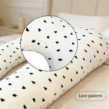 Pregnant Woman Pillow, U-Shaped Full Body Pillow-Detachable Pillowcase Extra Large Size-Gray-Sleeping Pregnant Woman Pillow-Adult Body Pillow, Pregnant Woman Pillow And Pregnancy Essential Mother Day Gift - 黑與白 - 查看 7