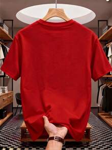 camisas de hombre sudaderas gym ropa playeras de hombre  sudadera para  conjunto de playeras de mujer negro ropa  san valentín regalo para hombre playa hombre  Moda casual  México Envío nacional - Rojo - Ver 2